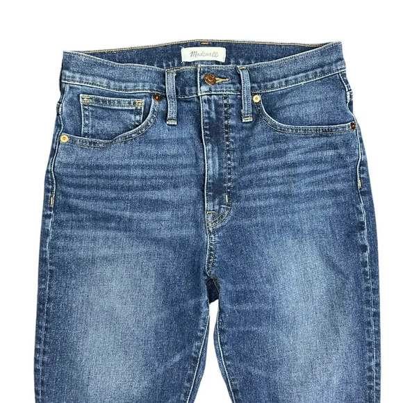 Madewell High Rise Skinny Jeans Markland Dark Wash size 28 Blue Tencel Denim - Picture 5 of 9